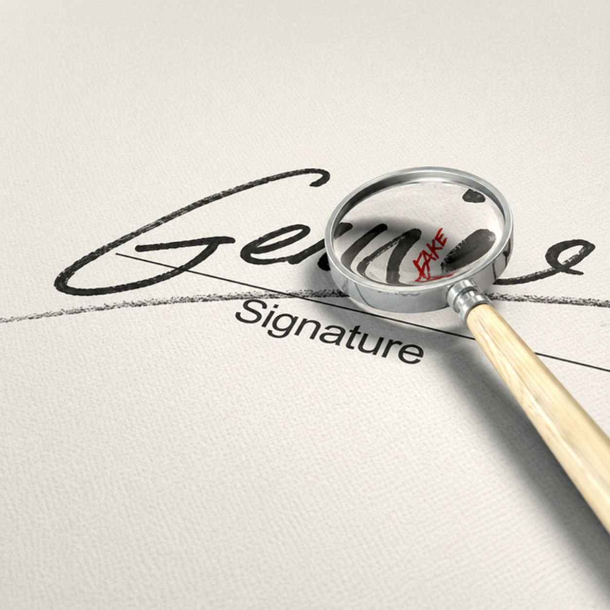 Signature authentication process